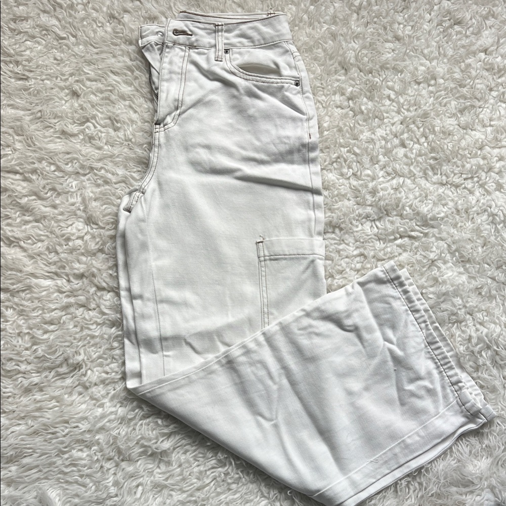 Forever 21 White Straight Leg Pants